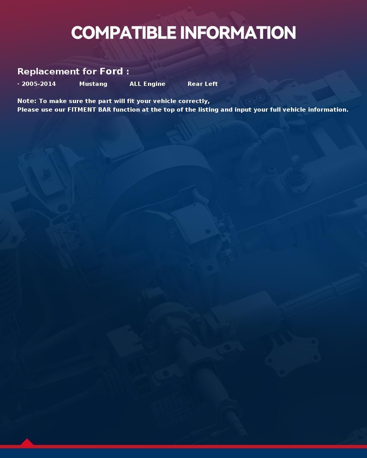 Kax Disc Brake Caliper Assembly Fit For 2005 2006 2007 2008 2009 2010 2011 2012 2013 2014 Ford Mustang, Rear Left Driver Side Br