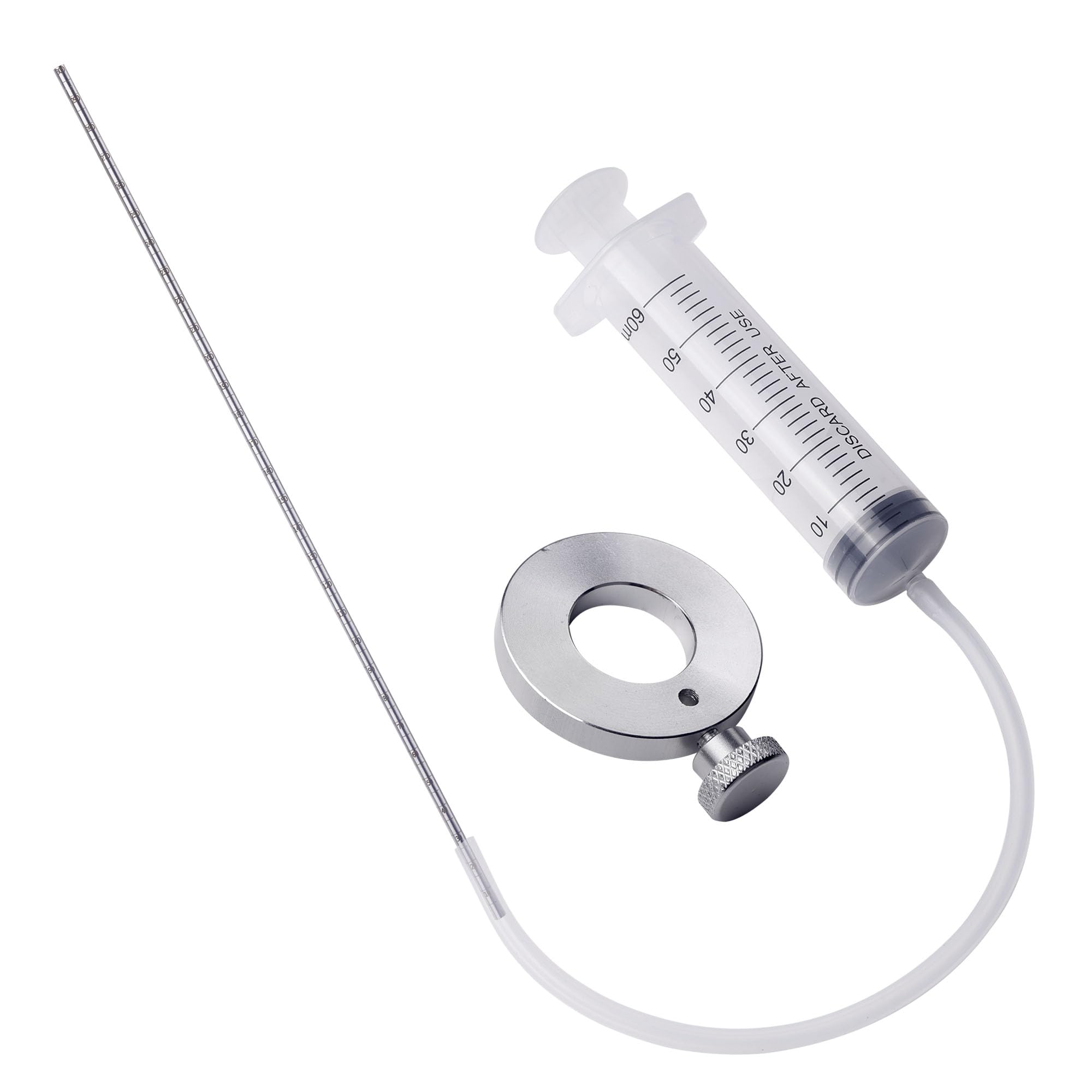 Motorcycle Fork Oil Level Tool, Fork Oil Level Gauge Fork Oil Tool Kit Fork Oil Tool Gauge Suspension Level Tuning Syringe Shock Adjuster With Adjustable Ring