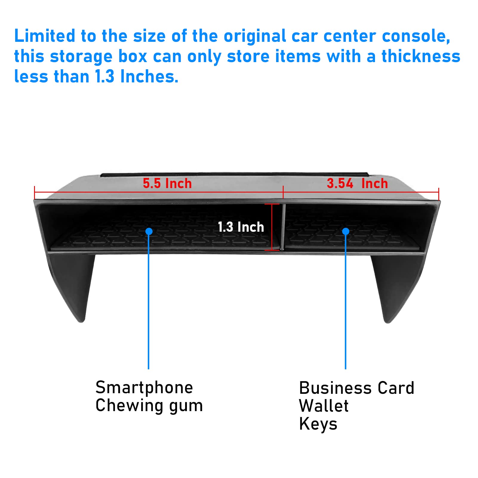 Jaronx Compatible With Toyota Rav4 Center Console Organizer 2025 2024 2023 2022 2021 2020 2019,Upgraded Large Slots Console Stor