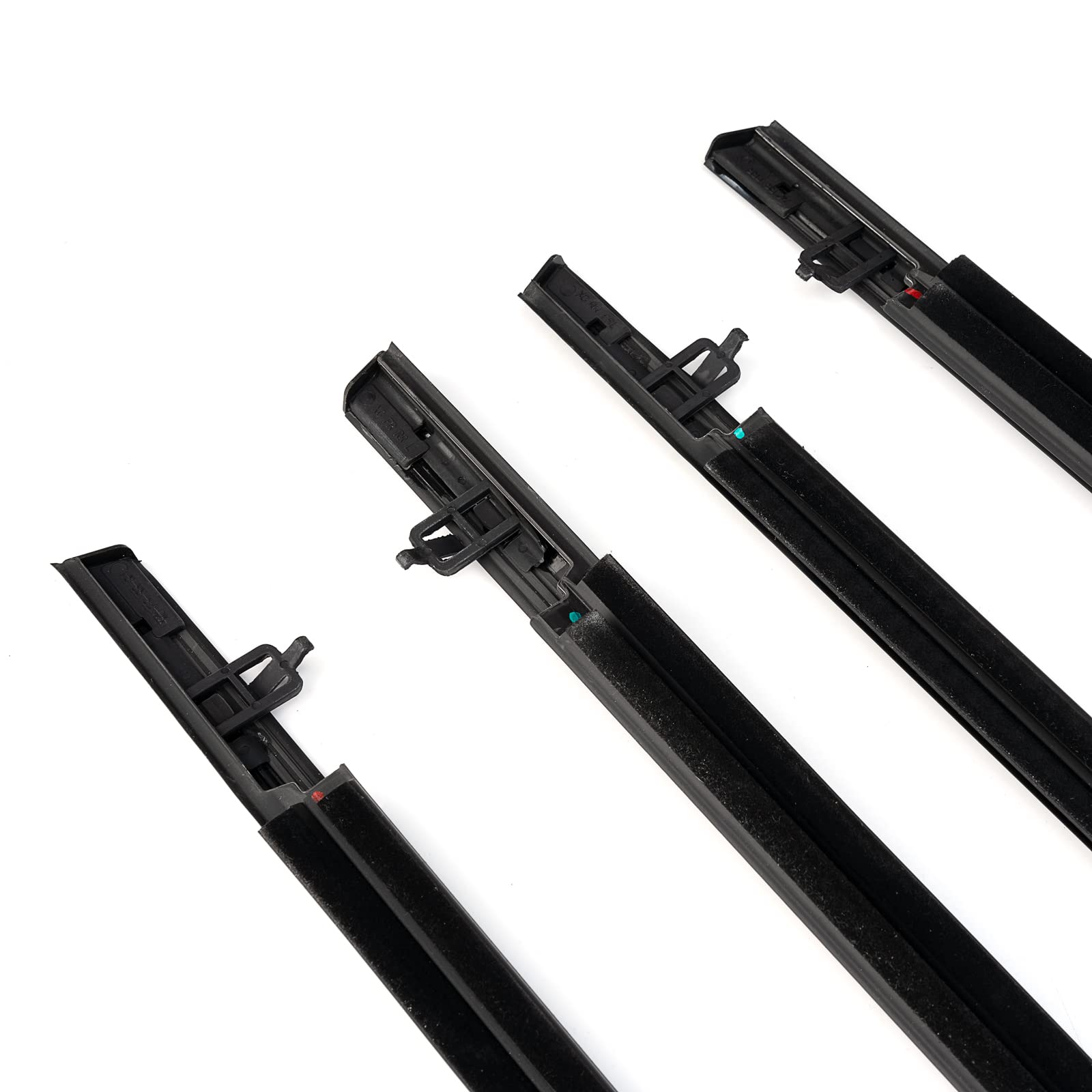 Geataat 4Pcs Weatherstrip Window Moulding Trim Seal Belt Compatible With 2006-2011 Honda Civic Replace# 72460-Sna-A01 72410-Sna-