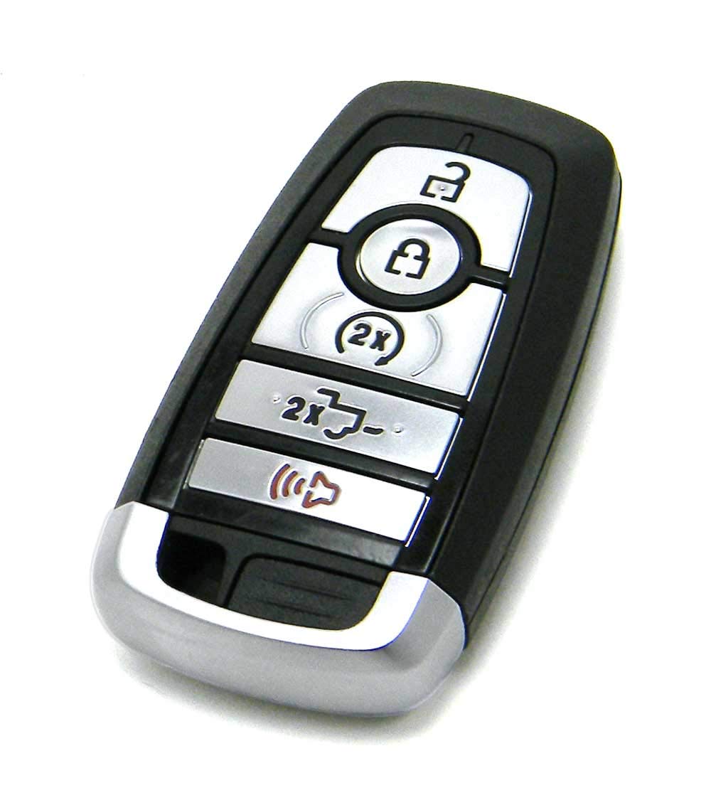 OEM 5-Button Smart Key Fob Remote Compatible With 2017-2020 Ford F-Series Truck (FCC ID: M3N-A2C93142600, P/N: 164-R8166, HC3T-1