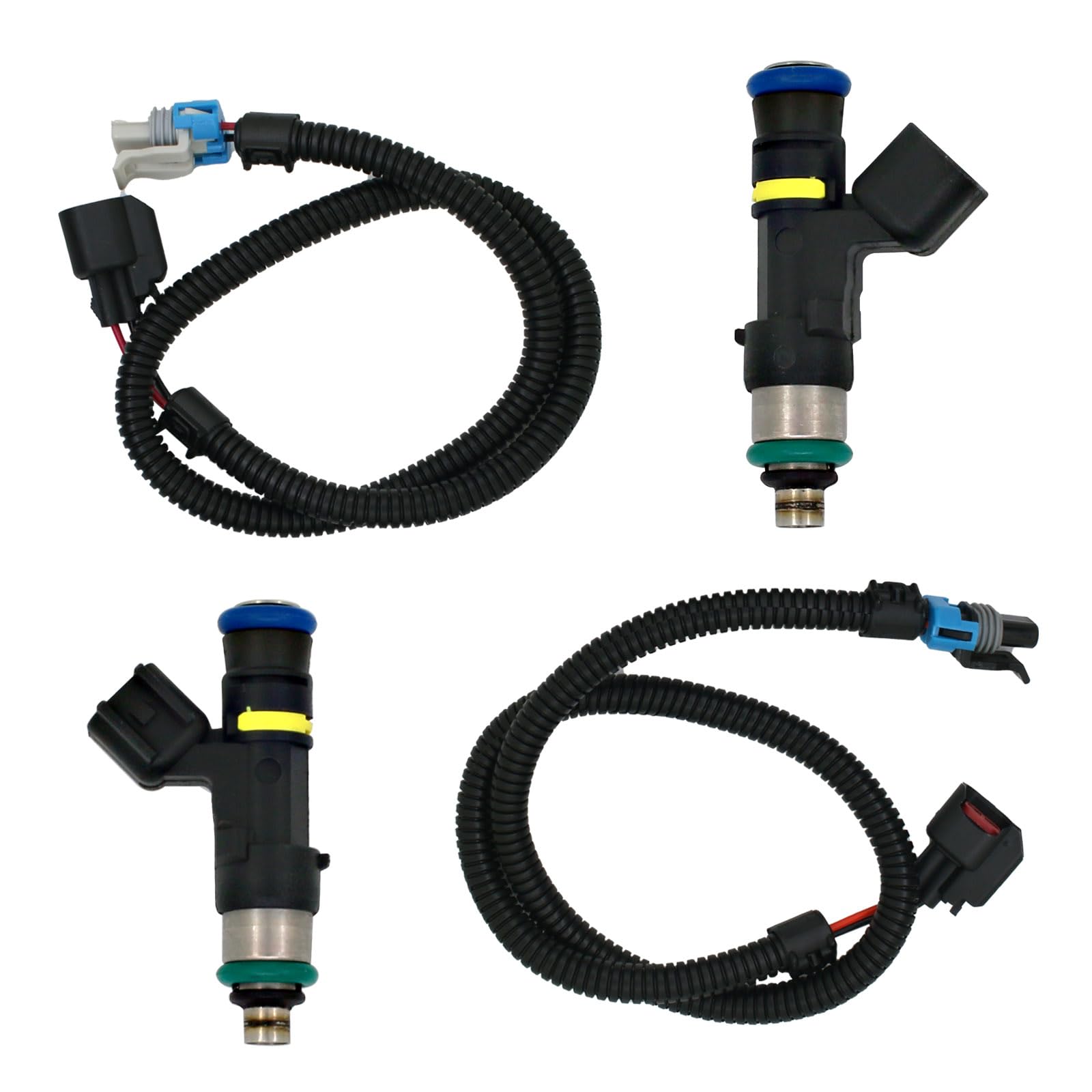 Fuel Injector Harness Set Fit for Polaris Ranger 800, Ranger Crew 800, Ranger XP 800, RZR 800 Replace 0280158197 1204318 1204319