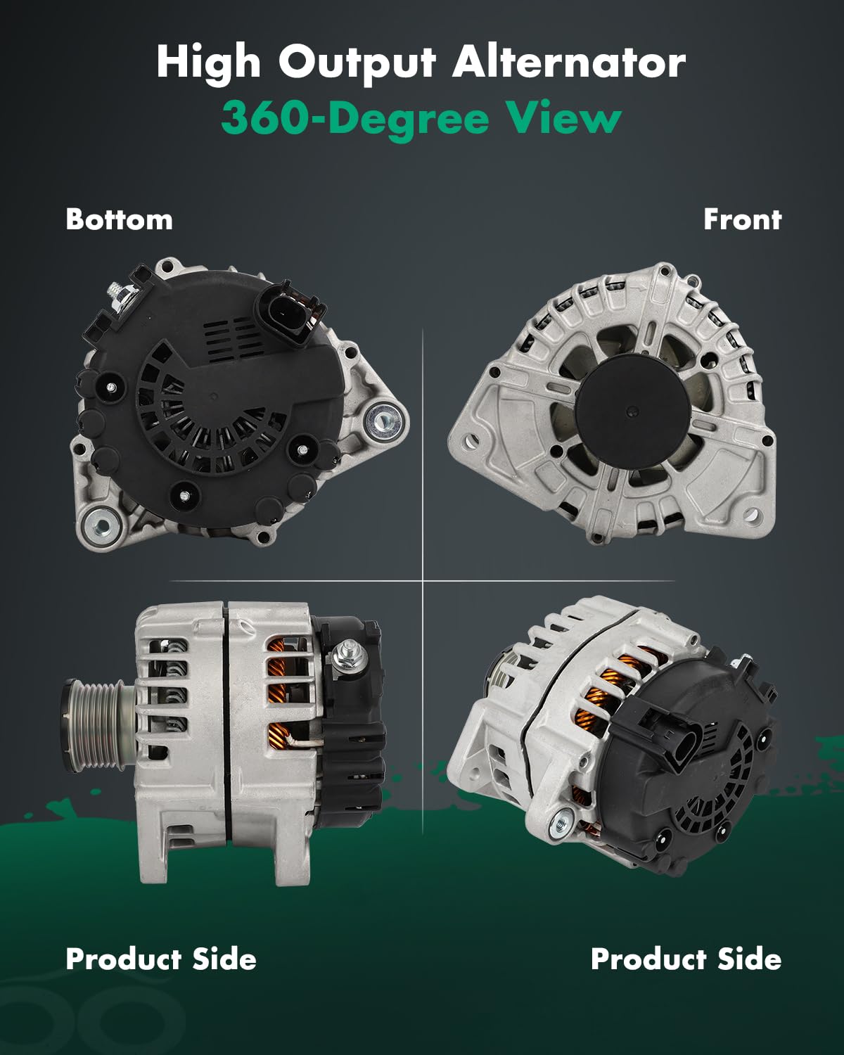 SCITOO High Output Alternator Compatible for Mercedes-Benz CLS63 AMG S 5.5L 2014-2018, for Mercedes-Benz G63 AMG 5.5L 2013-2018,