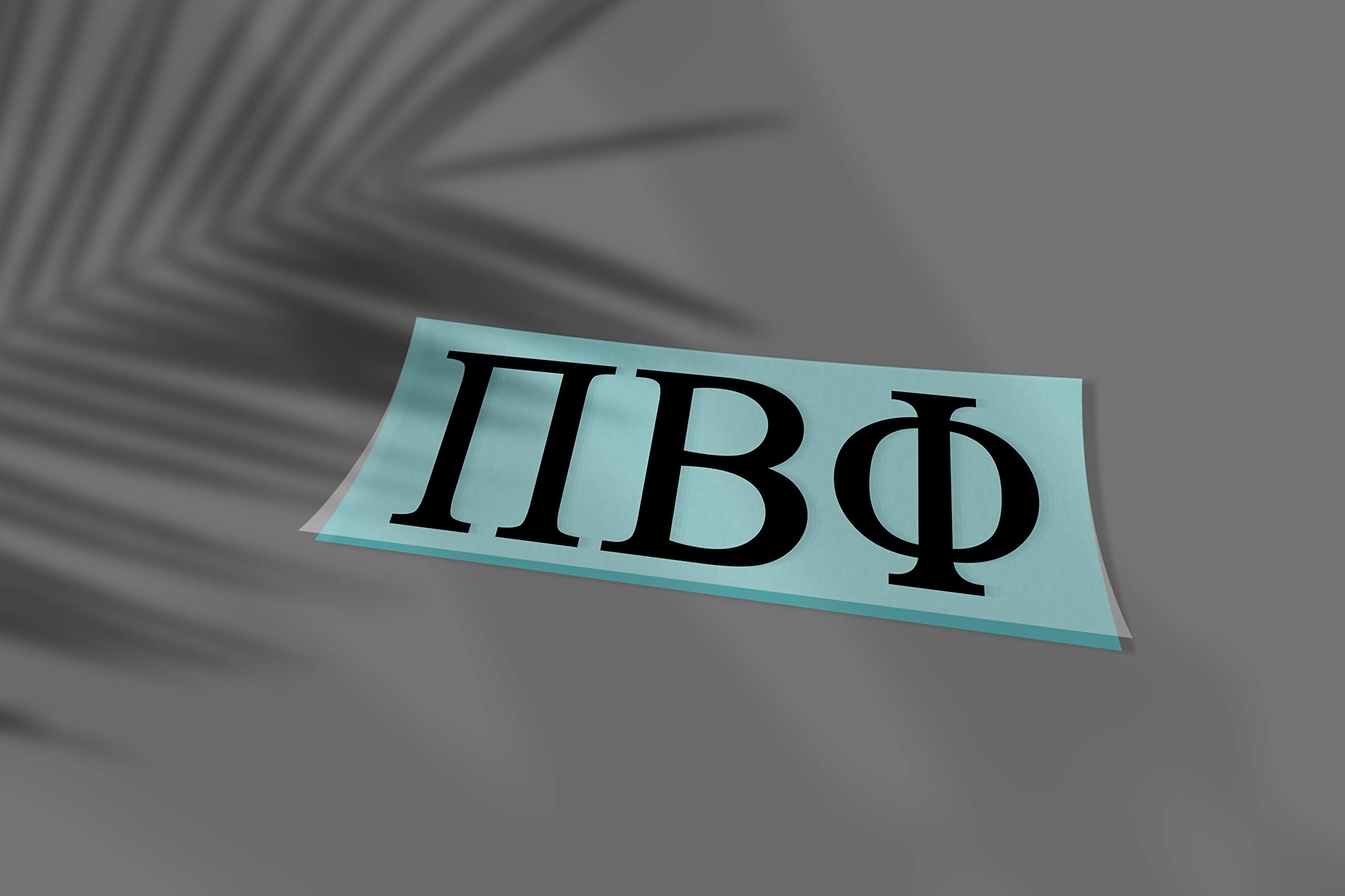 Pro-Graphx Pi Beta Phi Greek Sorority Sticker Decal, 2.5 Inches Tall, Black