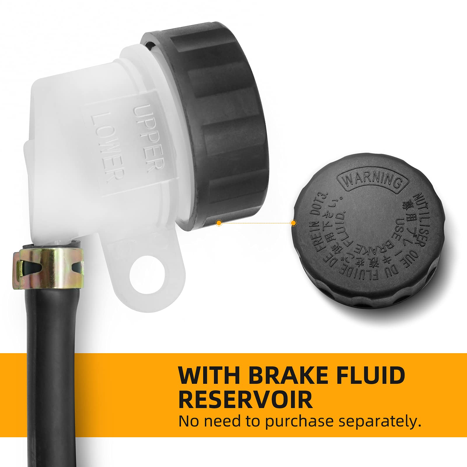 Rear Brake Master Cylinder Fit For Yamaha Yz80 Yz85 Yz125 Yz250 Wr250