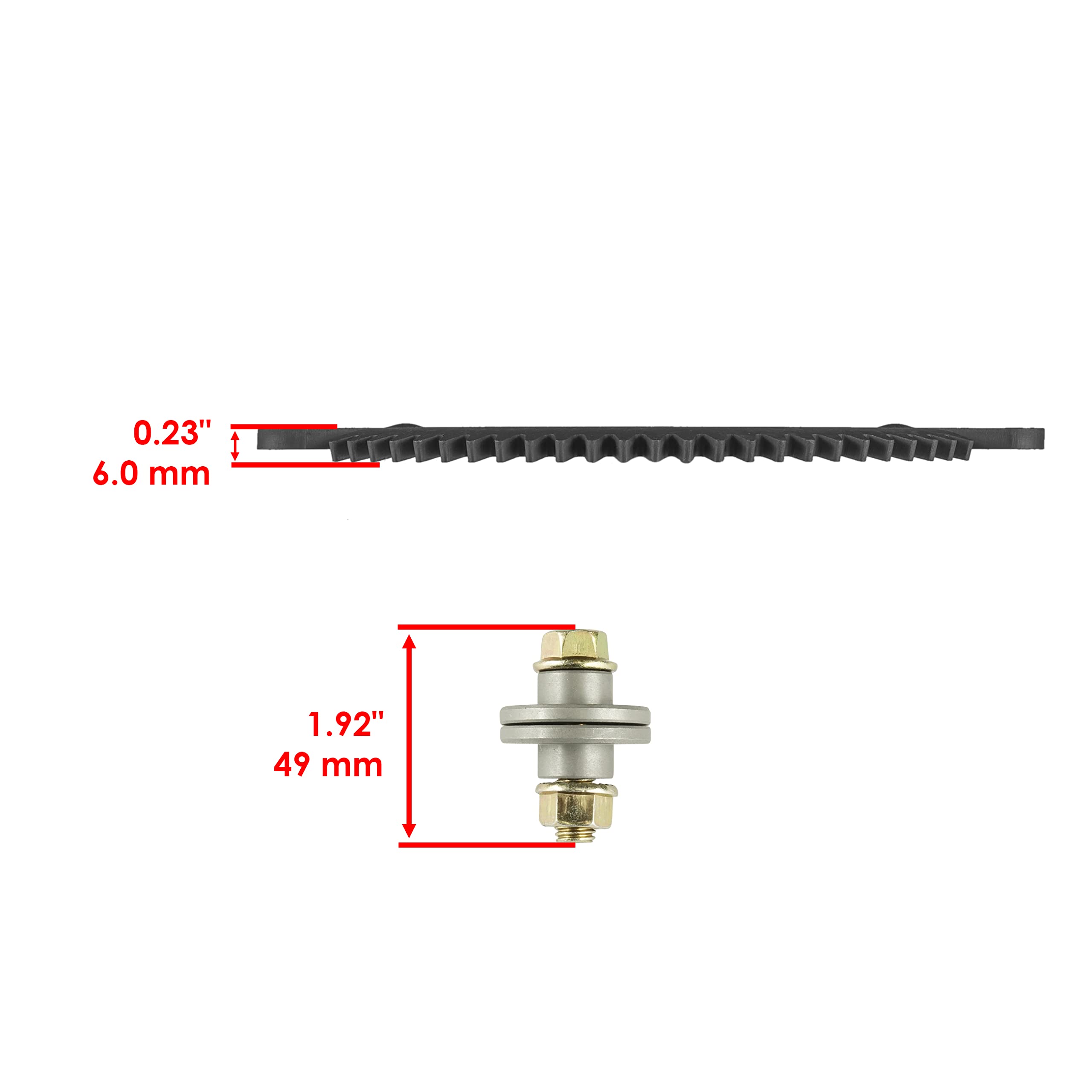 Caltric Selective Sector Gear Pinion Gear With Bushings Compatible With John Deere L118 L120 L130