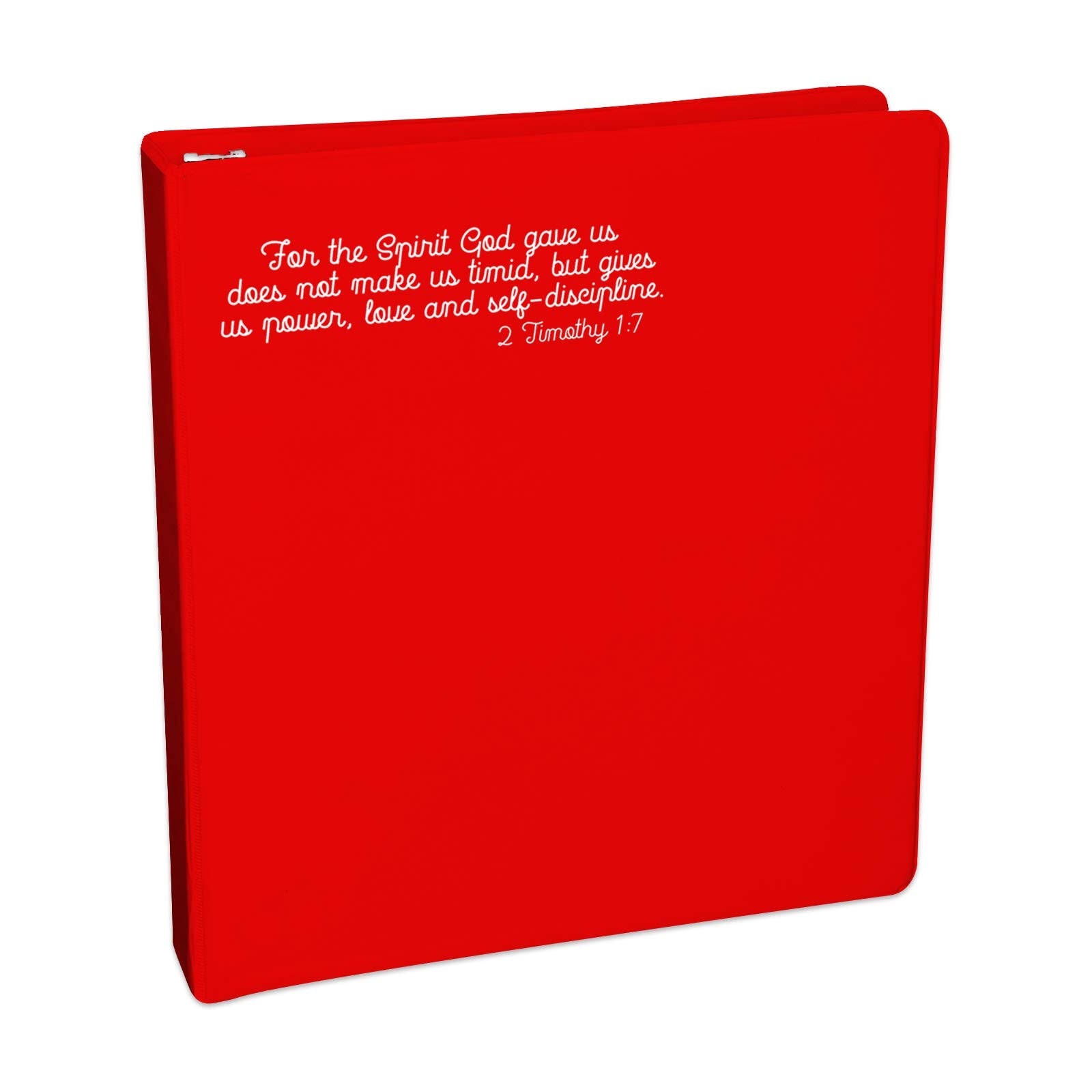 Bargain Max Decals 2 Timothy 1:7 Verse Sticker Decal Notebook Car Laptop 8' (White)
