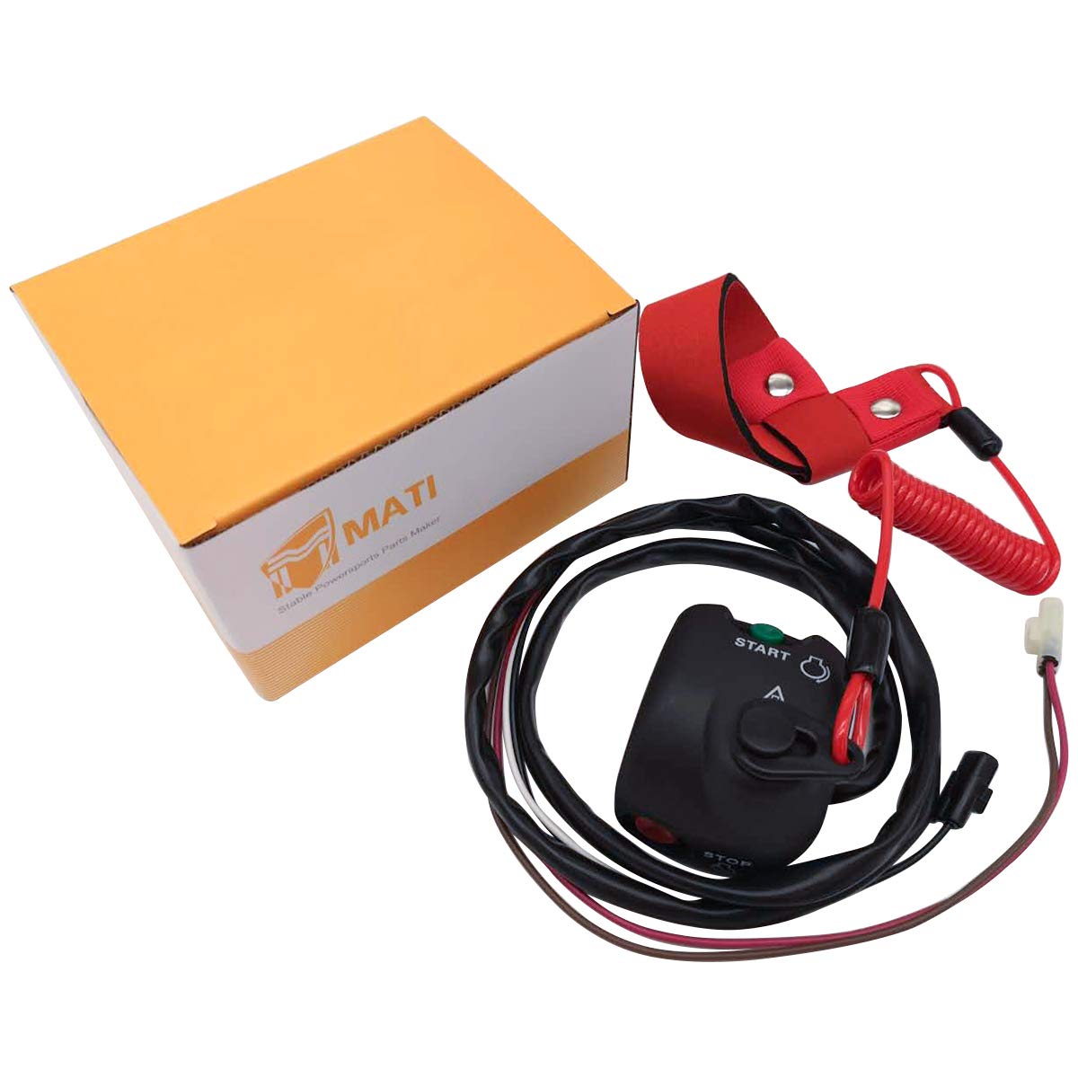 Handlebar Start Stop Kill Switch Box Aassy & Safety Lanyard for Yamaha FX140 FX1000 WaveRunner/WaveVenture 700 XL700 WaveRunner