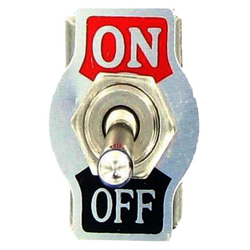 Etopars 5 X Heavy Duty 20A 125V 15A 250V Spst 2 Terminal Pin On/Off Rocker Toggle Switch Flick Waterproof Metal