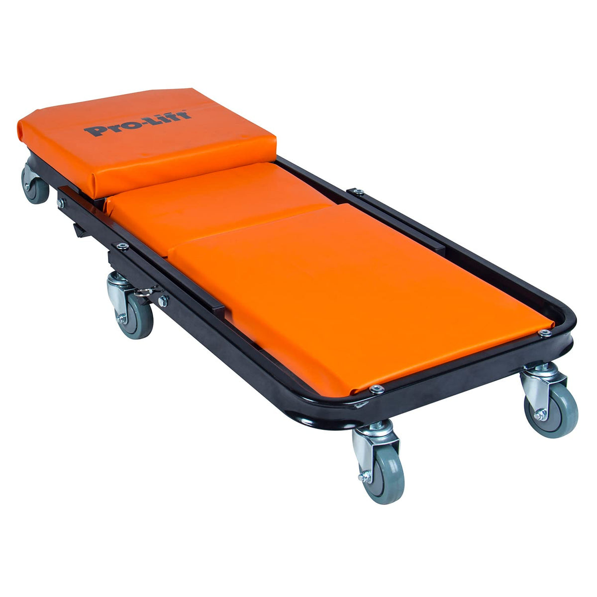 Pro-Lift Foldable Z Creeper - 2-In-1 Rolling Folding Car Creeper & Seat - 40'' Adjustable Roller Garage Chair Lay Down Or Sit, 4