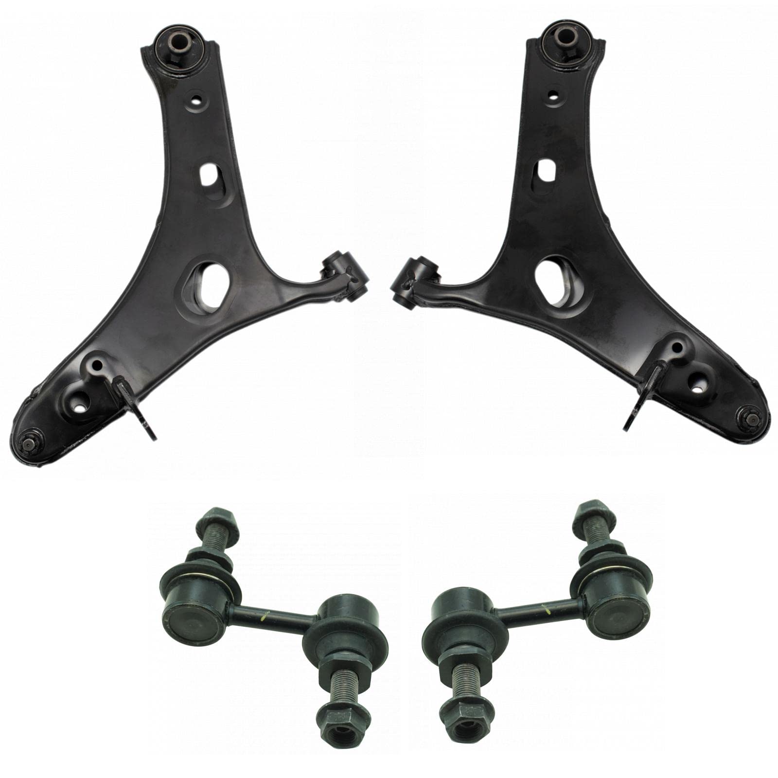 Trq Front Suspension Kit Control Arm With Ball Joint Sway Bar Stabilizer Link Compatible With 2014-2018 Subaru Forester