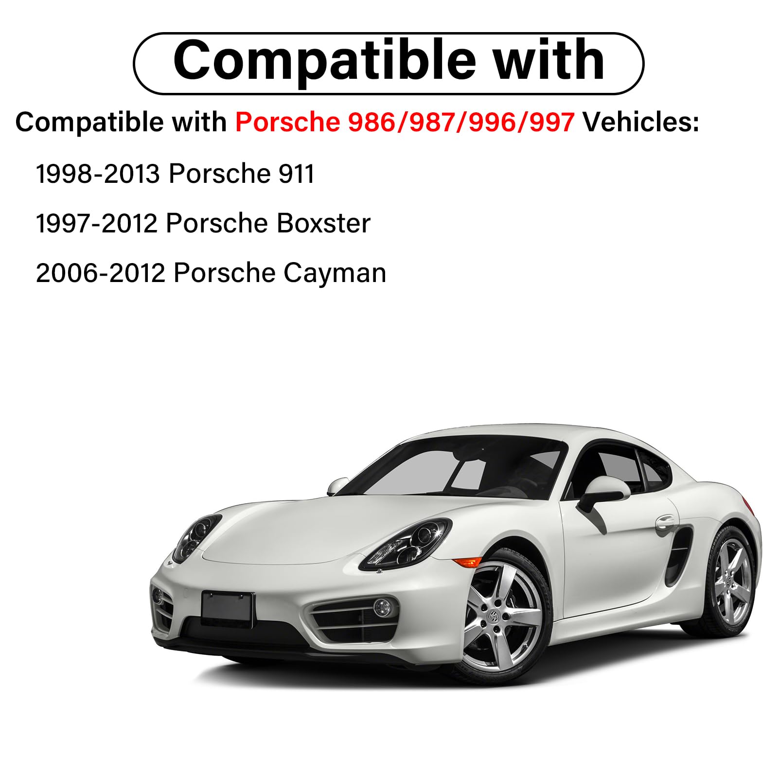 Gas Cap for Porsche, Gas Cap Replacement 99620124103 for Porsche 986 987 996 997, for Boxster 1997-2012, 1998-2013 Porsche 911,