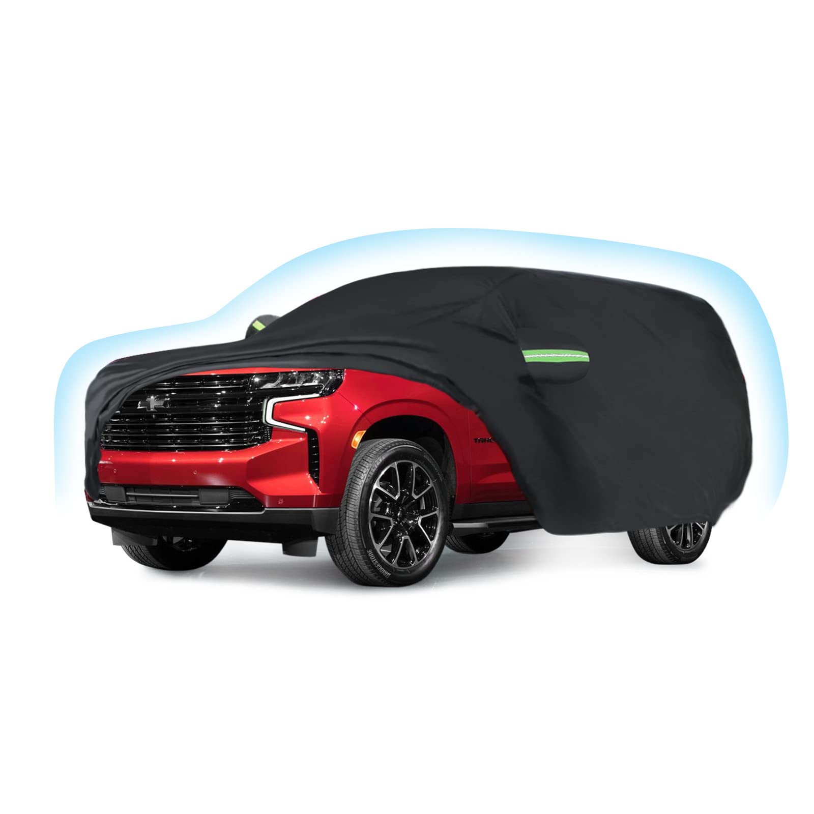 Proadsy 2025 Upgrade Car Cover Compatible With Chevrolet Tahoe 2021-2024 2025 Windproof All Weather Waterproof Sun Rain Uv Dust