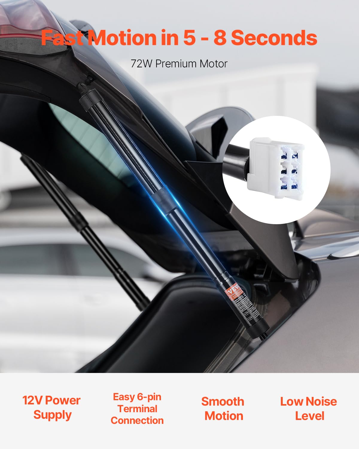 VEVOR Rear Left & Right Tailgate Power Lift Support, Compatible with 2013-2018 Toyota RAV4, Electric Tailgate Liftgate Power Hat