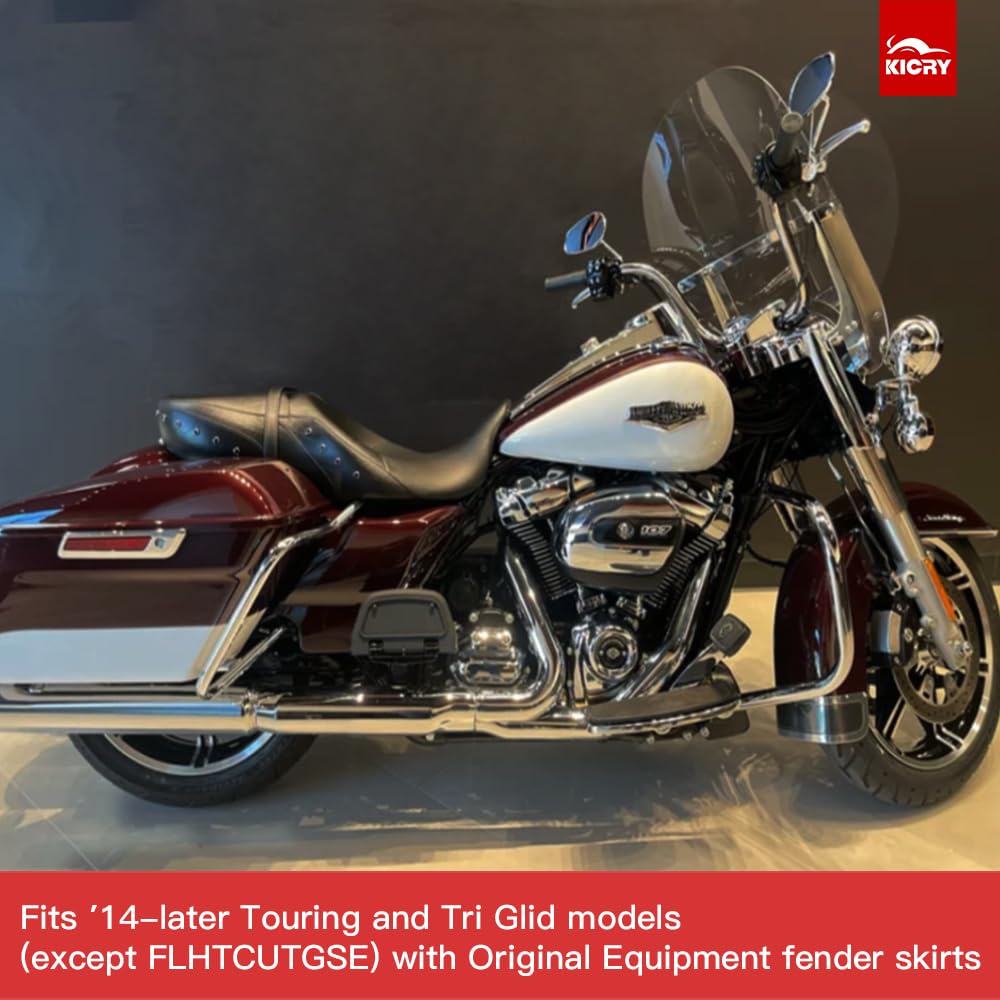 Chrome Front Lower Fender Trim Skirt For Harley Touring Road King Electra Glide Ultra Classic Tri Glide Ultra Road Glide Street