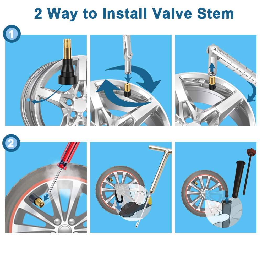 Riseuvo 5Pcs Tr600Hp High Pressure Tire Valve Stem High-Pressure Tubeless Snap-In Valves Good For Larger Or Heavy-Duty Vehicle