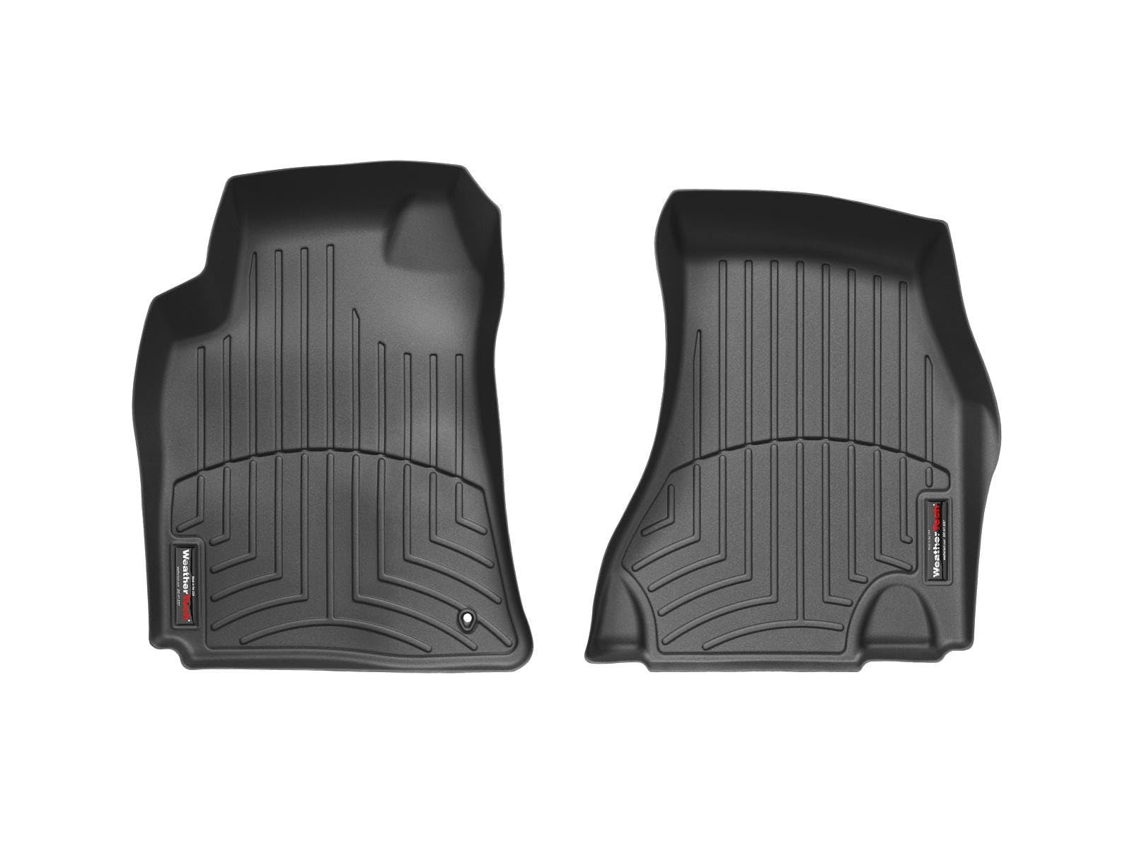 WeatherTech Custom Fit FloorLiners for Dodge Challenger - 1st Row (442221), Black