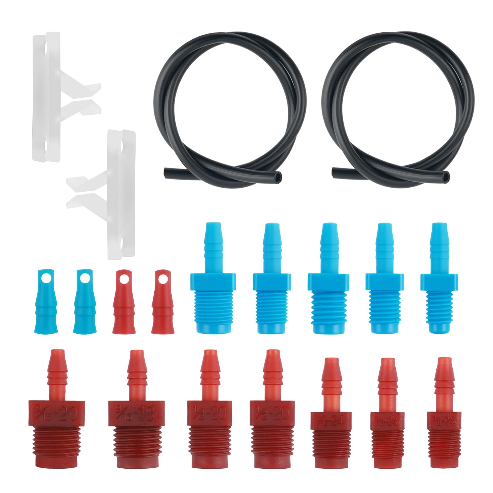 Purthog OEM#13911 Brake Master Cylinder Bleeder Kit,Complete Brake Bleeder Kit Includes Metric & SAE Thread Adapters,Hose,Master