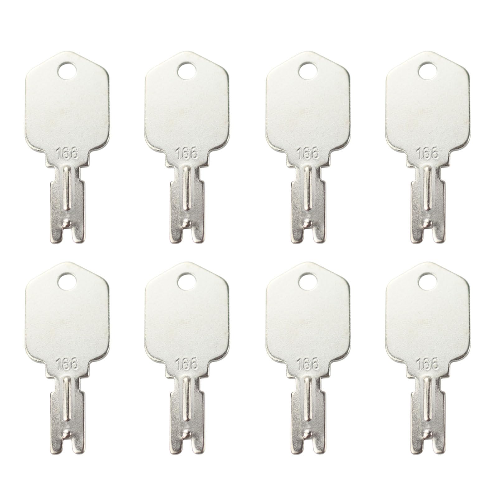 8 Pack 166 Hyster Forklift Key Hyster Heavy Equipment Keys Compatible With Yale Komatsu Crown Gehl Gradall