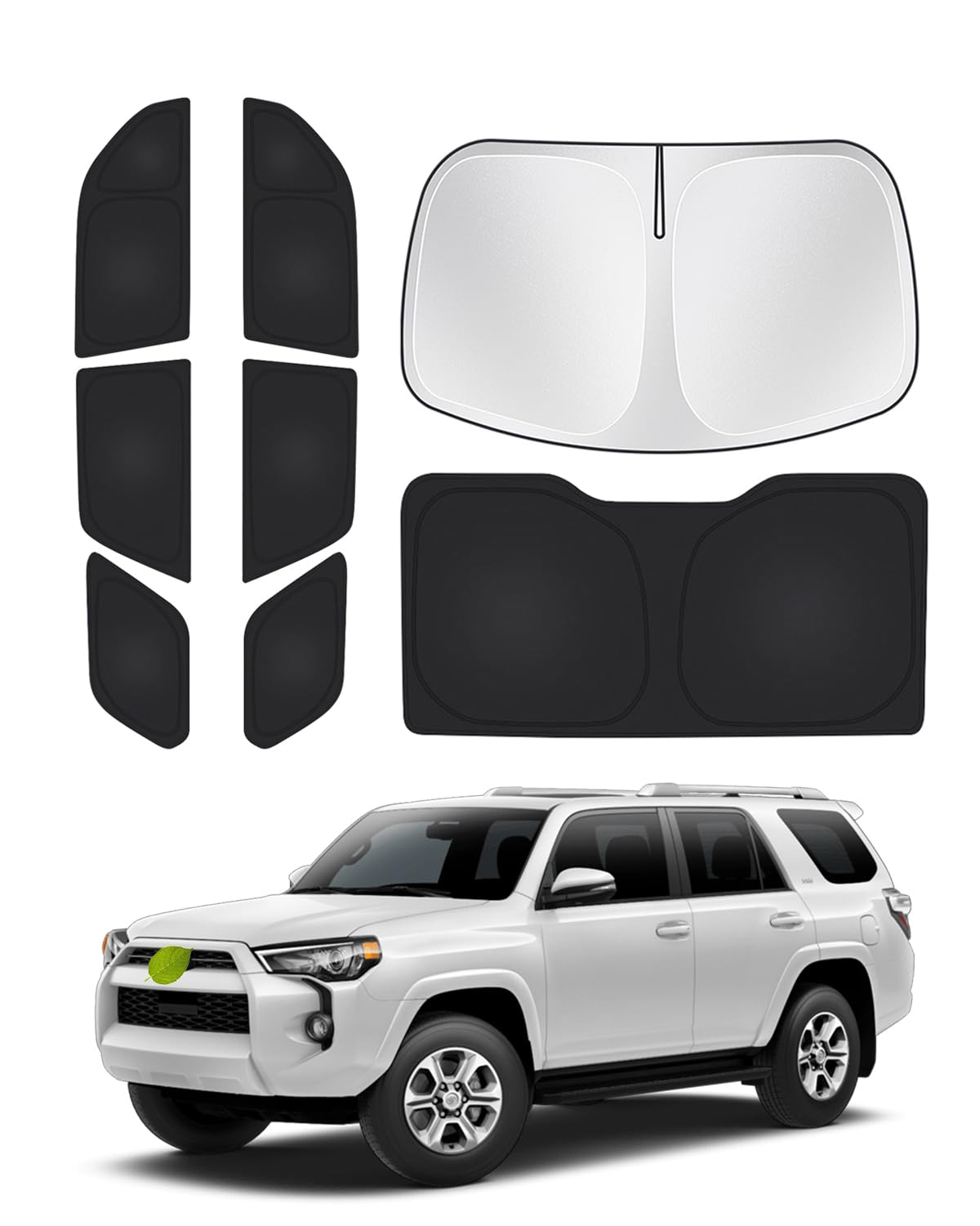 Canvcle Windshield Sunshade For 5Th Gen Toyota 4Runner 2010-2024 Accessories Side Rear Window Shade Cover Full Window Sun Visor