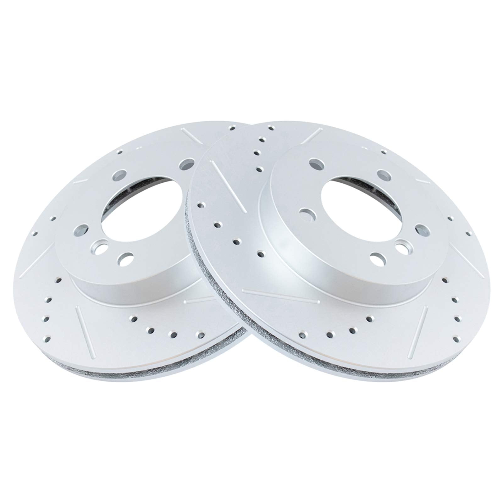 Trq Front Performance Brake Rotors Set Premium G-Coated Compatible With 2000 Bmw 323Ci 323I 2001-2006 325Ci 2001-2005 325I 325Xi