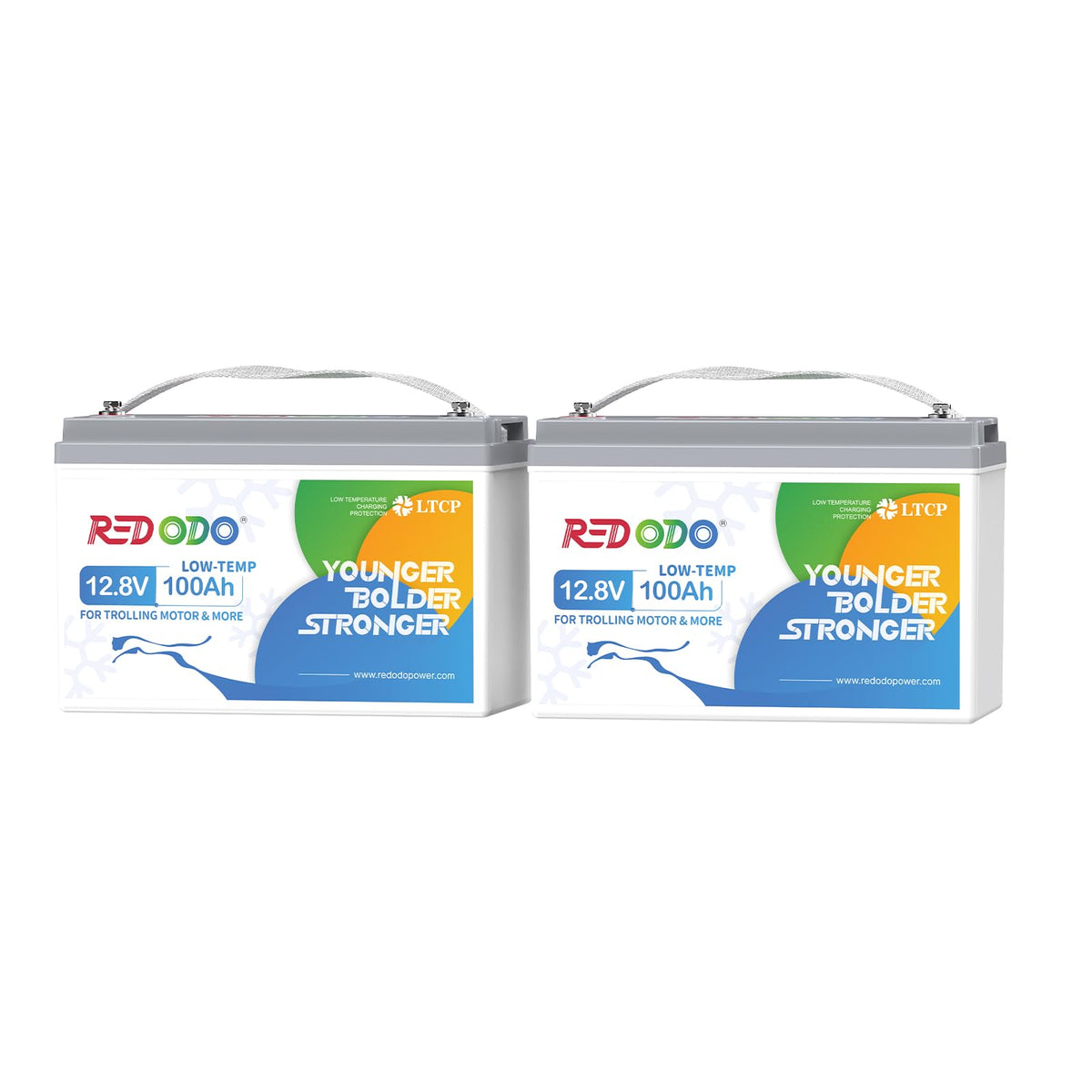 Redodo 12V 100Ah LiFePO4 Battery, Low Temperature Protection, Trolling Motor Battery Group 31 Lithium Battery Built in Upgraded 