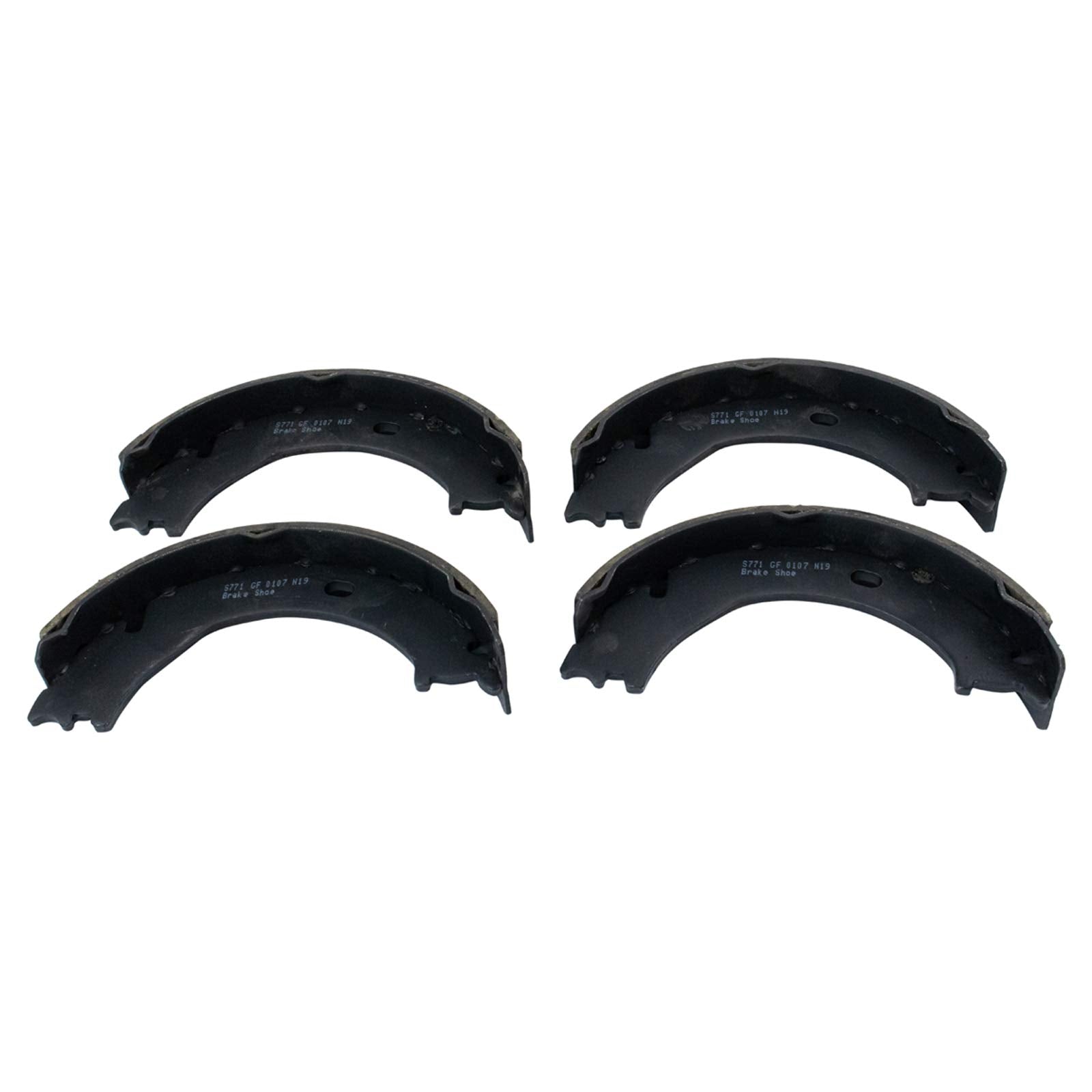 Trq Rear Brake Pad & Rotor Kit Brake Pads Brake Rotor Parking Brake Shoe Set Ceramic Compatible With 2006-2008 Chevrolet Express