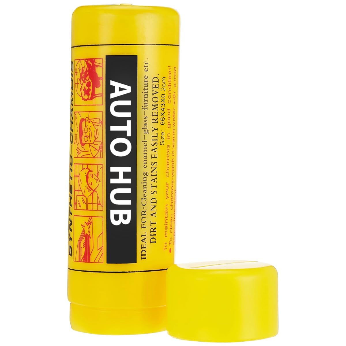 Auto Hub Chamois | Ideal Cloth for Car, Home, and Glass Cleaning | Durable, Highly Absorbent Clothes for Wet Surfaces | Soft, No