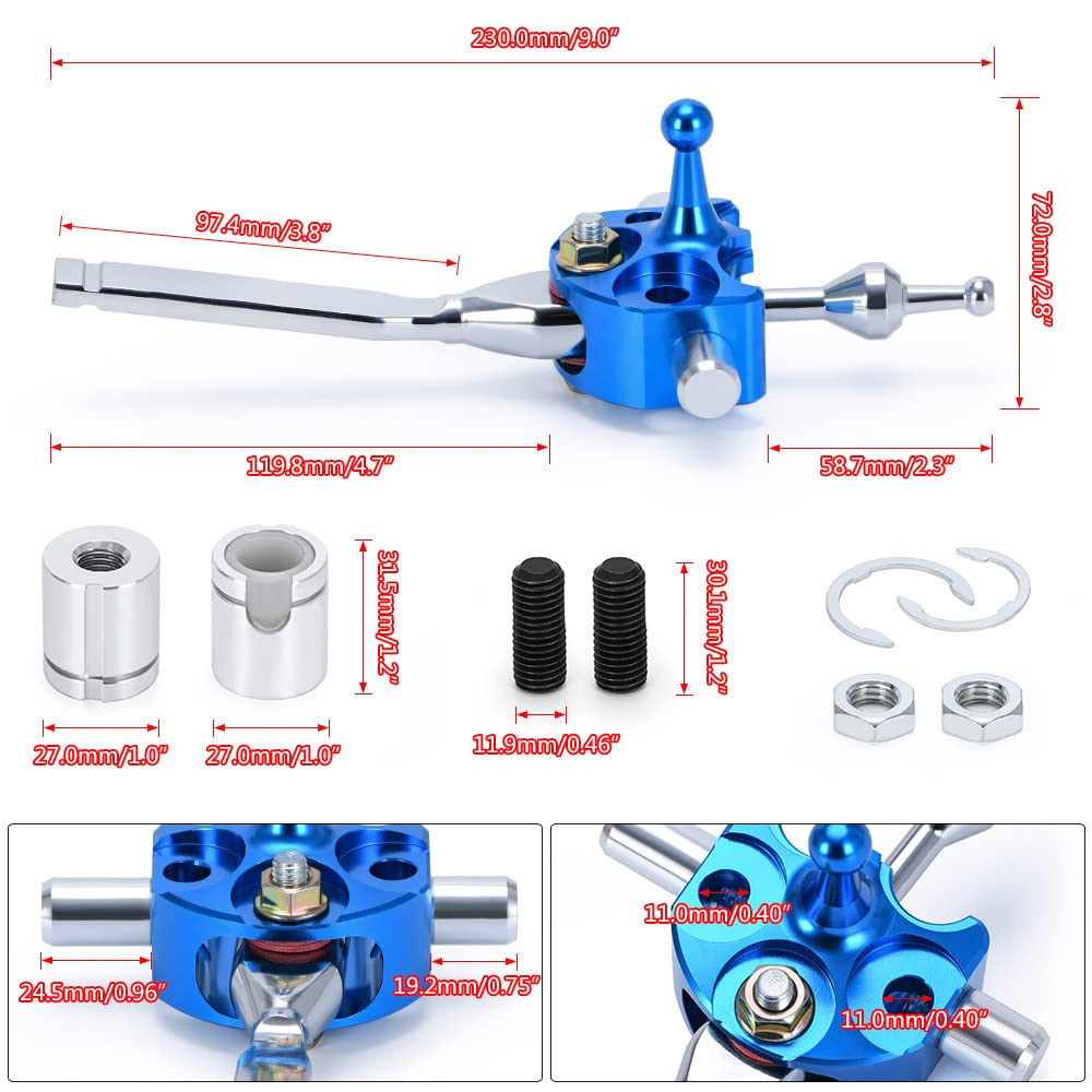 Pqy Short Shifter Quick Gear Shifter Kit Compatible With Porsche 911/996 Turbo Awd Boxster