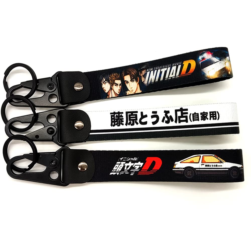Rilo Kaoer 1pcs JDM Keychain,Initial D Japanese Culture For Manga and Anime accessories