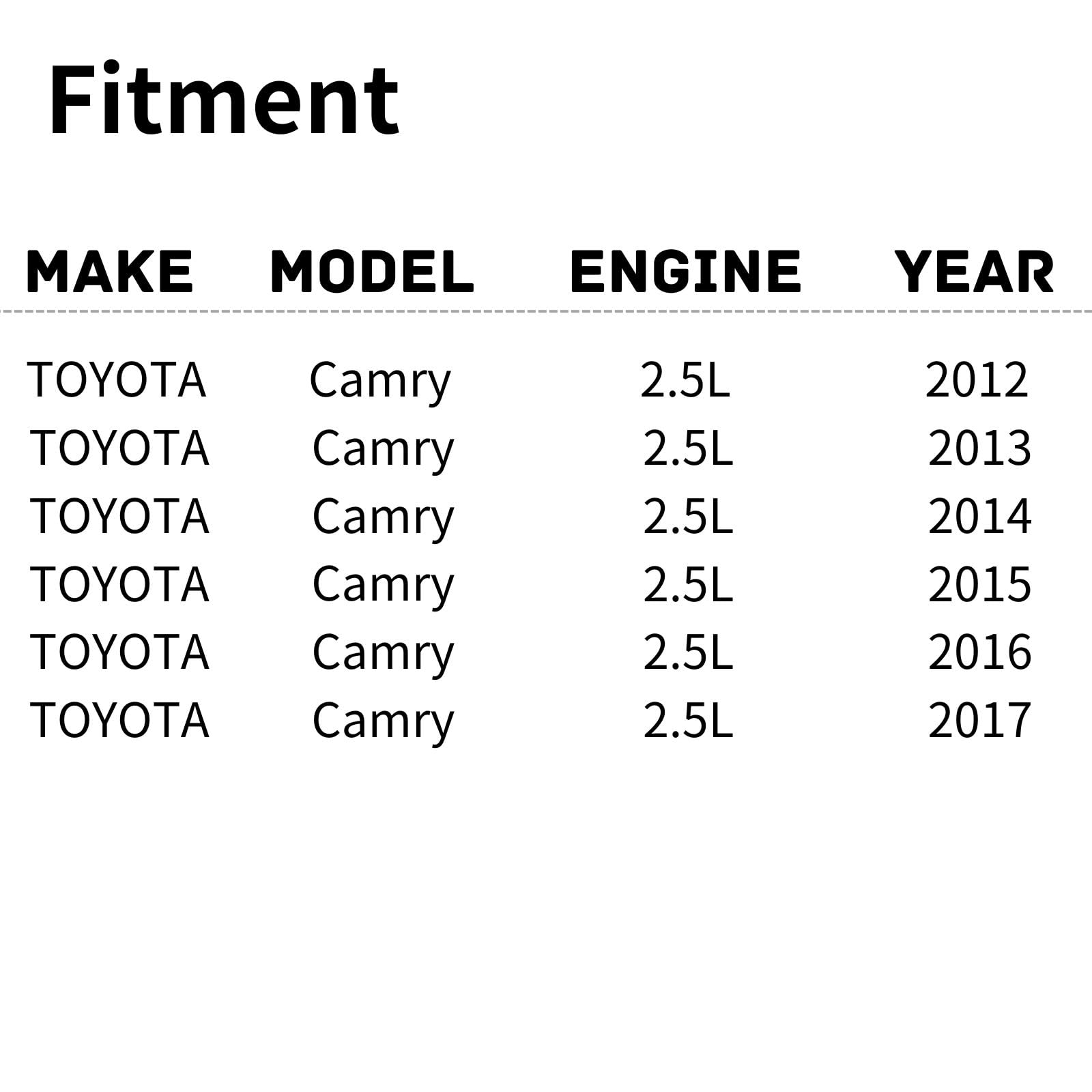 TYG OE Replacement(CAPA Quality) Cooling Fan Extra Silent for 2012-2017 Toyota Camry 2.5L | 163630H010 | TO3115169 | 620-592
