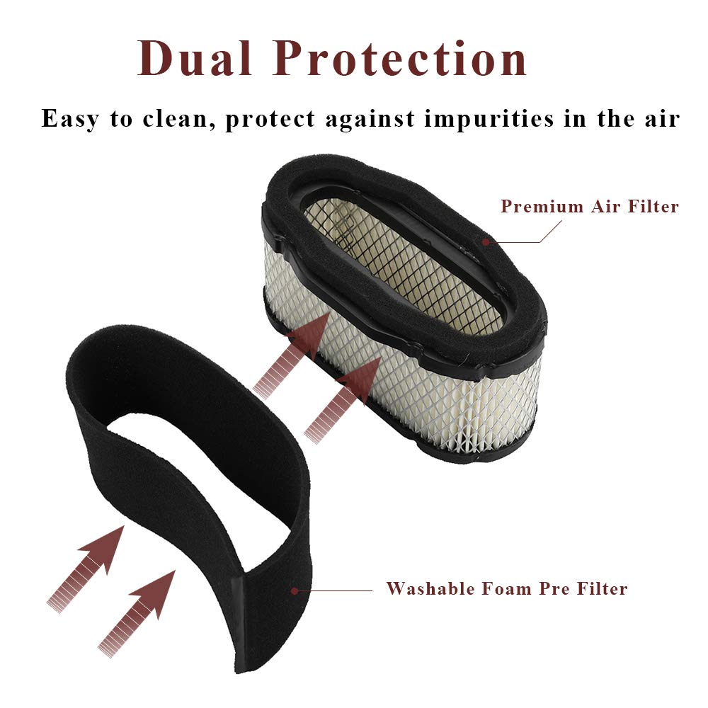 Honeyrain 11013-7024 Air Filter Tune Up Kit For Kawasaki Fh721V Fh601V Fh641V Fh680V 4 Stroke Engine Gt245 Gx255 Gx335 Lawn Trac