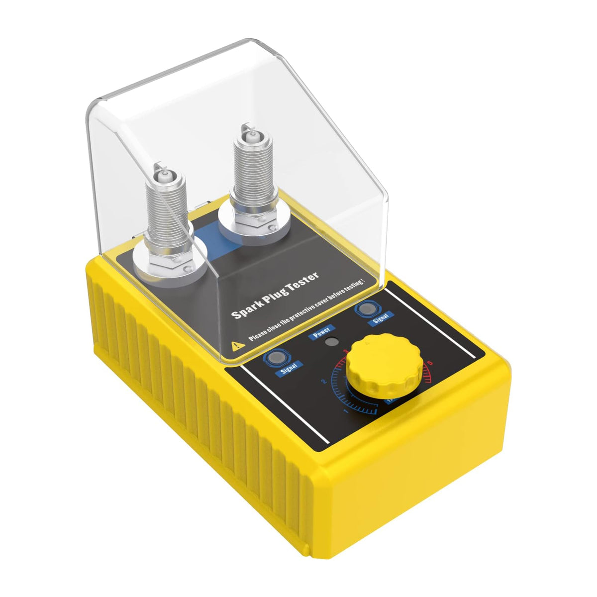 Autoand Car Spark Plug Tester With Adjustable Two-Hole Socket (Yellow)