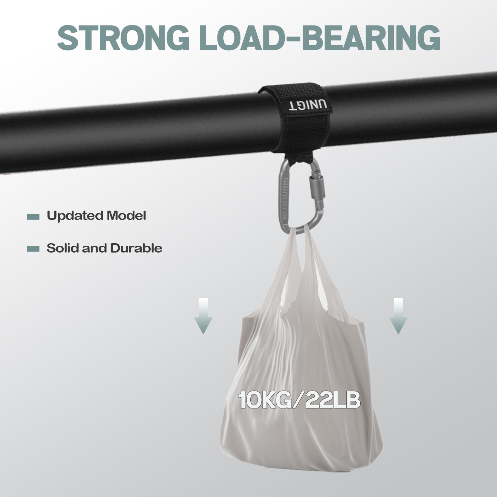 UNIGT 2 Pack UTV Hook for Hanging Headsets, Helmet and Goggles, Multipurpose Carabiners for Electric Scooter Owner Fits 1.5-2.0'