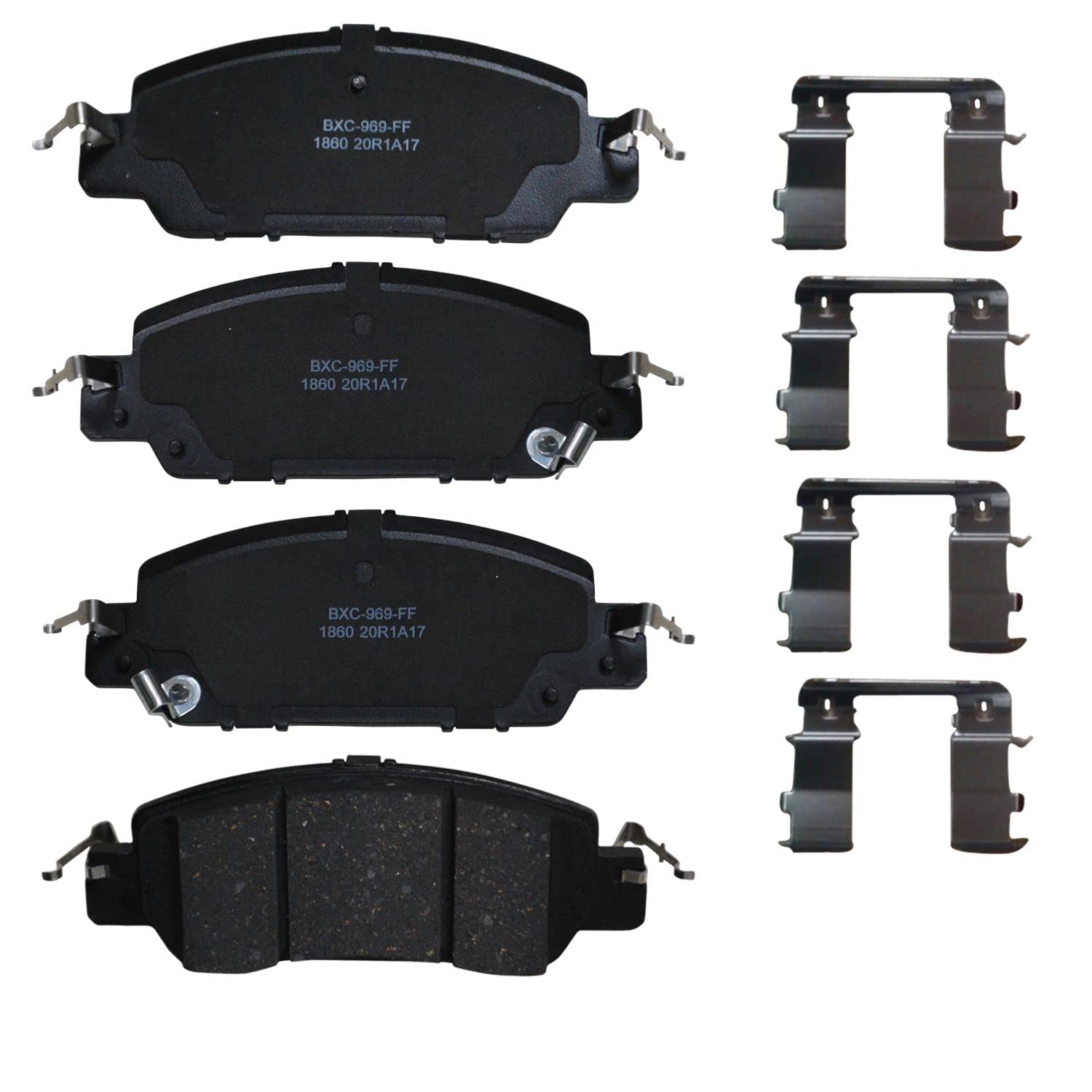 Bendix Premium Sbc1860 Ceramic Front Brake Pads For Honda Accord 2017-2016