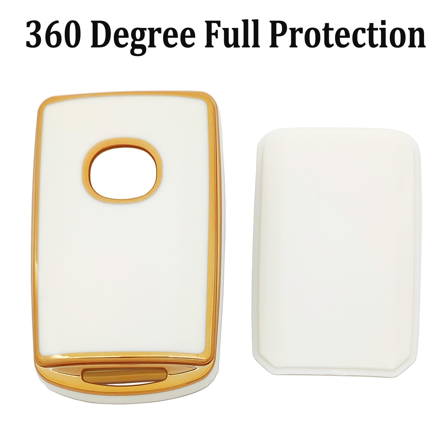 Arruweer Key Fob Cover For Mazda Soft Tpu Key Fob Case Holder Protector Compatiable With 2019-2022 Mazda 3, Mazda 3 Hatchback, 2