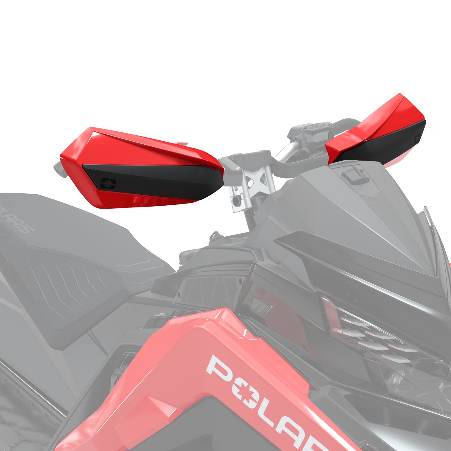 Polaris Snowmobile Matryx Defend Handguards, Pair, Indy Red, For Specific Switchback Assault 146, Switchback Xc 146, Indy Adventure 137, Indy Xc 137, Indy Vr1 129 Models And More - 2884616-293