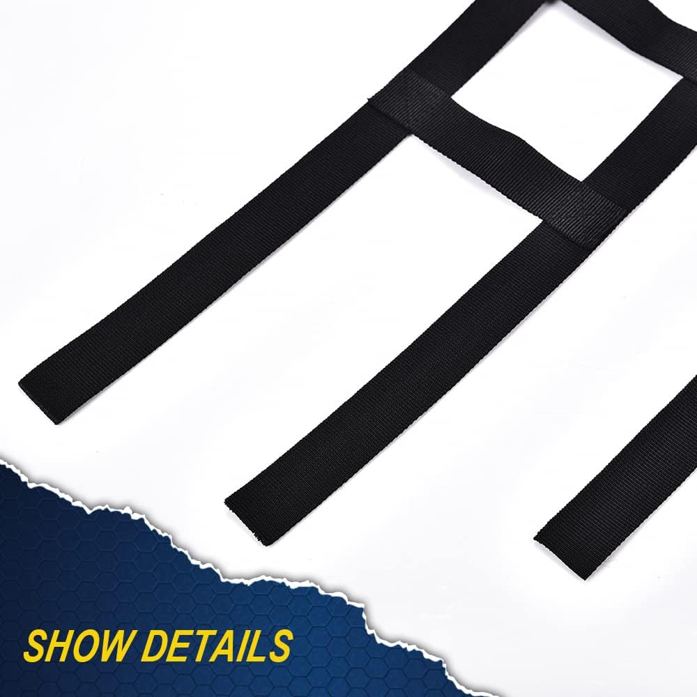 Pit66 Black Nerf Bar Nets Compatible With Atv Honda Trx450R 400Ex 400X 300Ex 300X Webbing 2006-2011