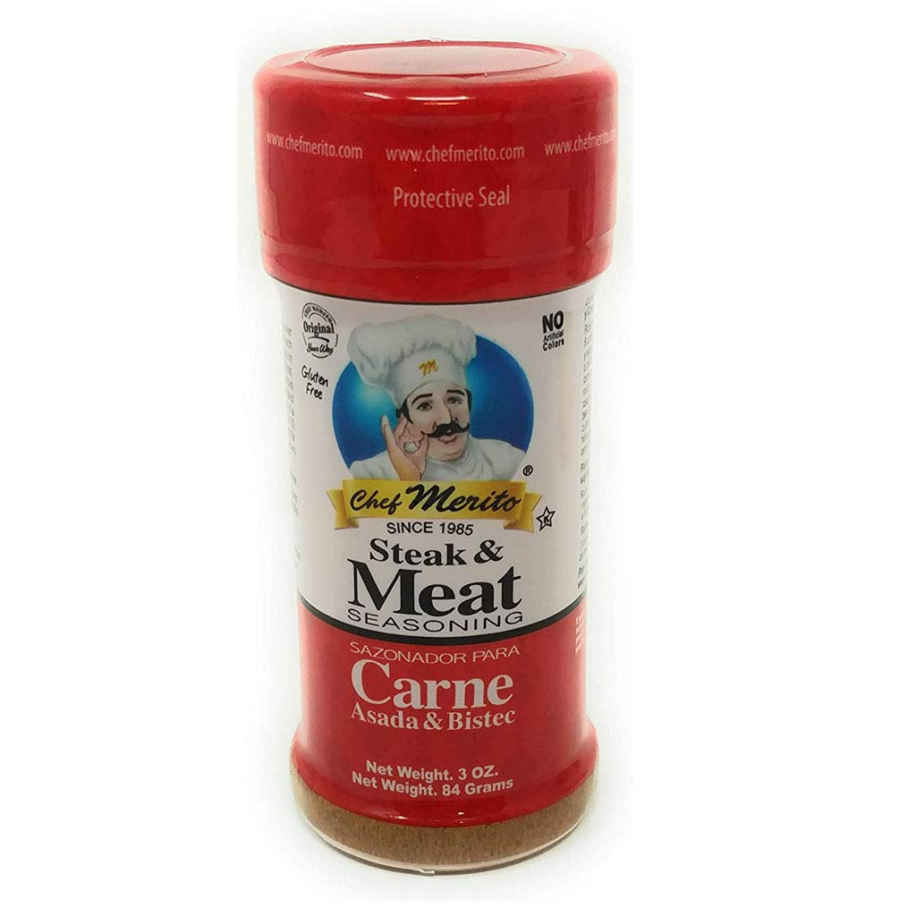 Chef Merito Steak & Meat Seasoning, 3 Oz
