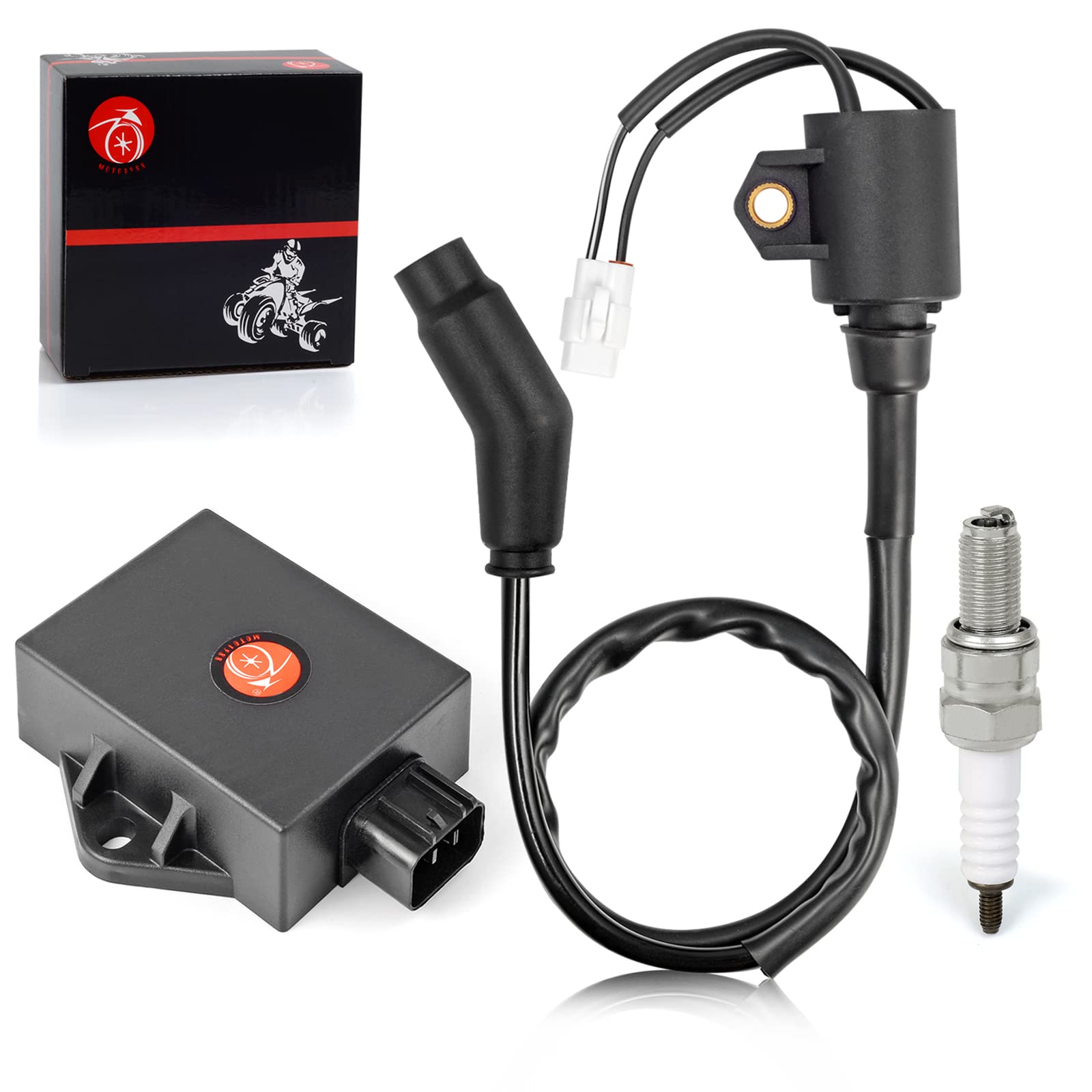 Cdi Box Ignition Coil And Spark Plug For Polaris Sportsman 300 2008 2009 2010 Hawkeye 300 2008 2009 2010 2011 3089978 3089860 30