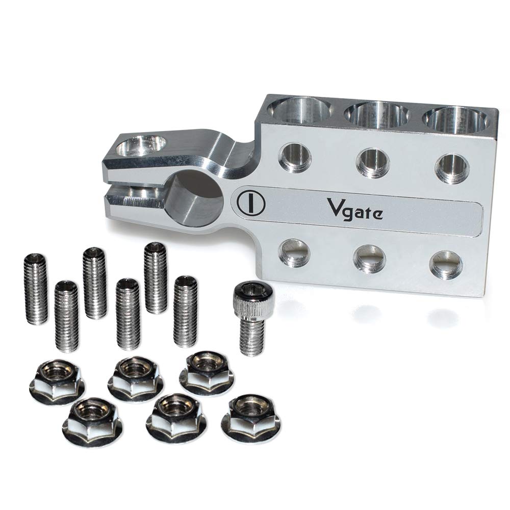 Vgate Lead Acid Battery Terminal Clamps, 8Awg Up To 4/0(Xl) Awg Gauge, 12-Way Connectors, Positive And Negative (+/-)(Pair) For
