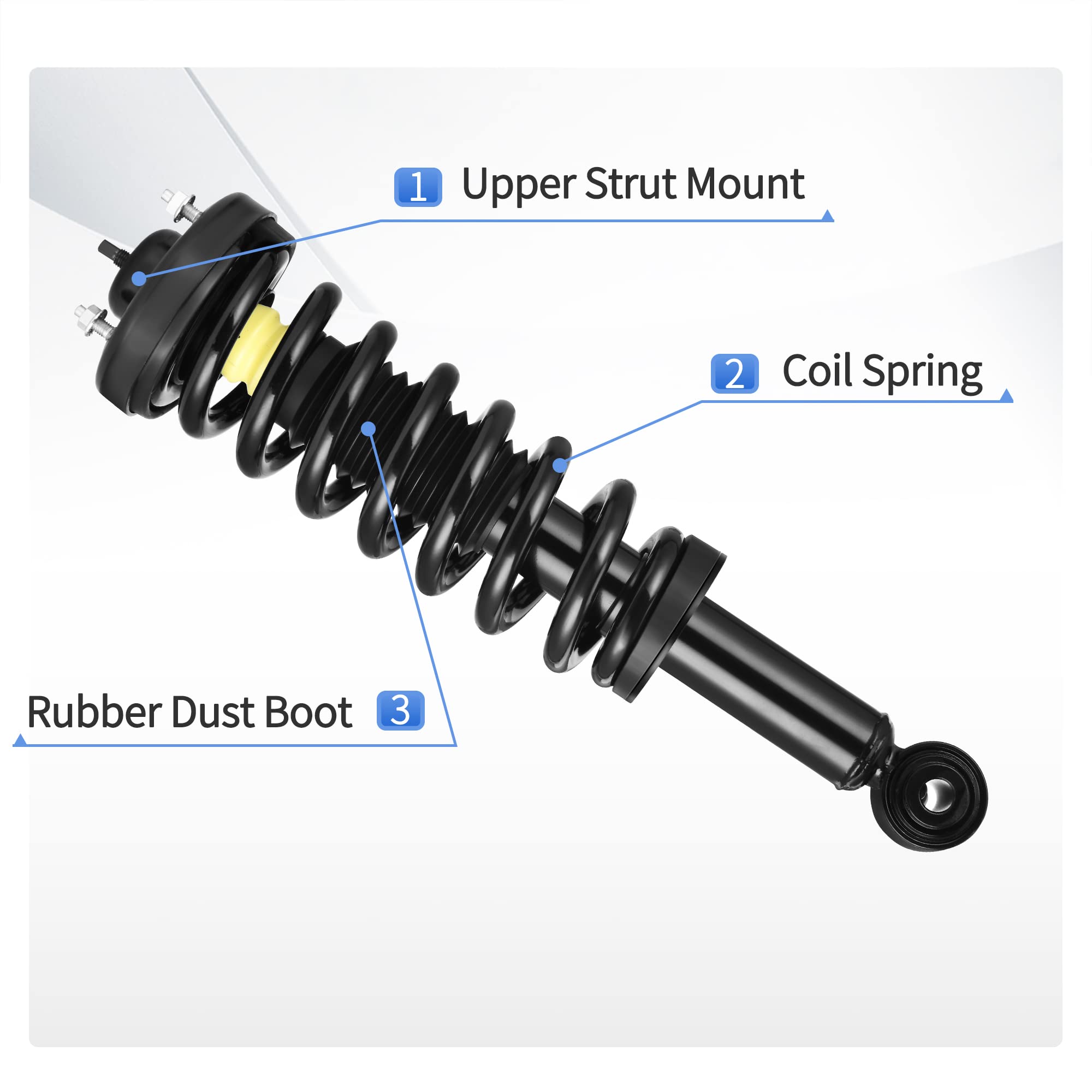 Yitamotor Front Complete Strut And Rear Shocks Quick Struts Assembly Compatible With 2009-2013 Ford F-150 4Wd
