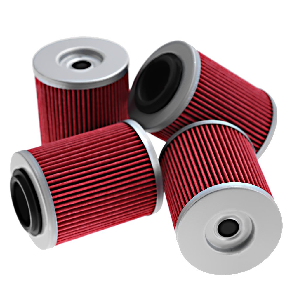 Vkinman Oil Filter Replacement for Can-Am Outlander 330-1000, Model 420256188, 4Pcs, Compatible with KN152 HF152