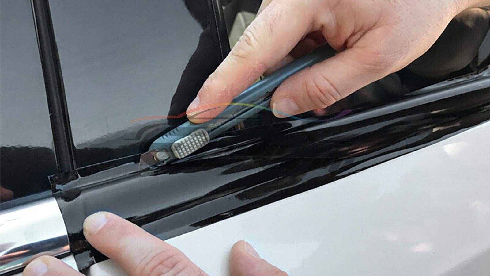 Free Tool Kit Matte Black Vinyl Wrap Kit For Black Out Chrome Delete Window Trim Door Trim 2Inch X 75Feet