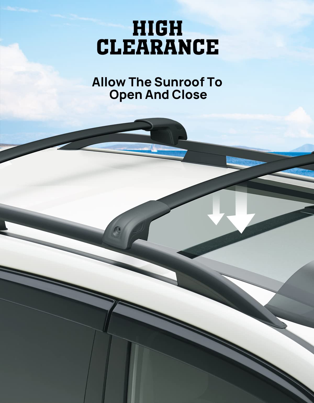 Hmmtyrack Lockable Car Roof Rack Cross Bars Compatible With Subaru Forester 2014-2025, Aluminum Cross Bar For Rooftop Cargo Carr