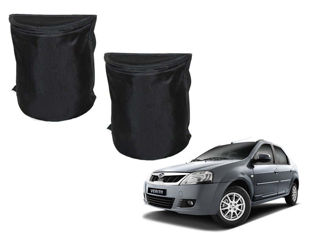 Kozdiko Semi Cylindrical Car Dustbin Set of 2 Pcs for Mahindra Verito