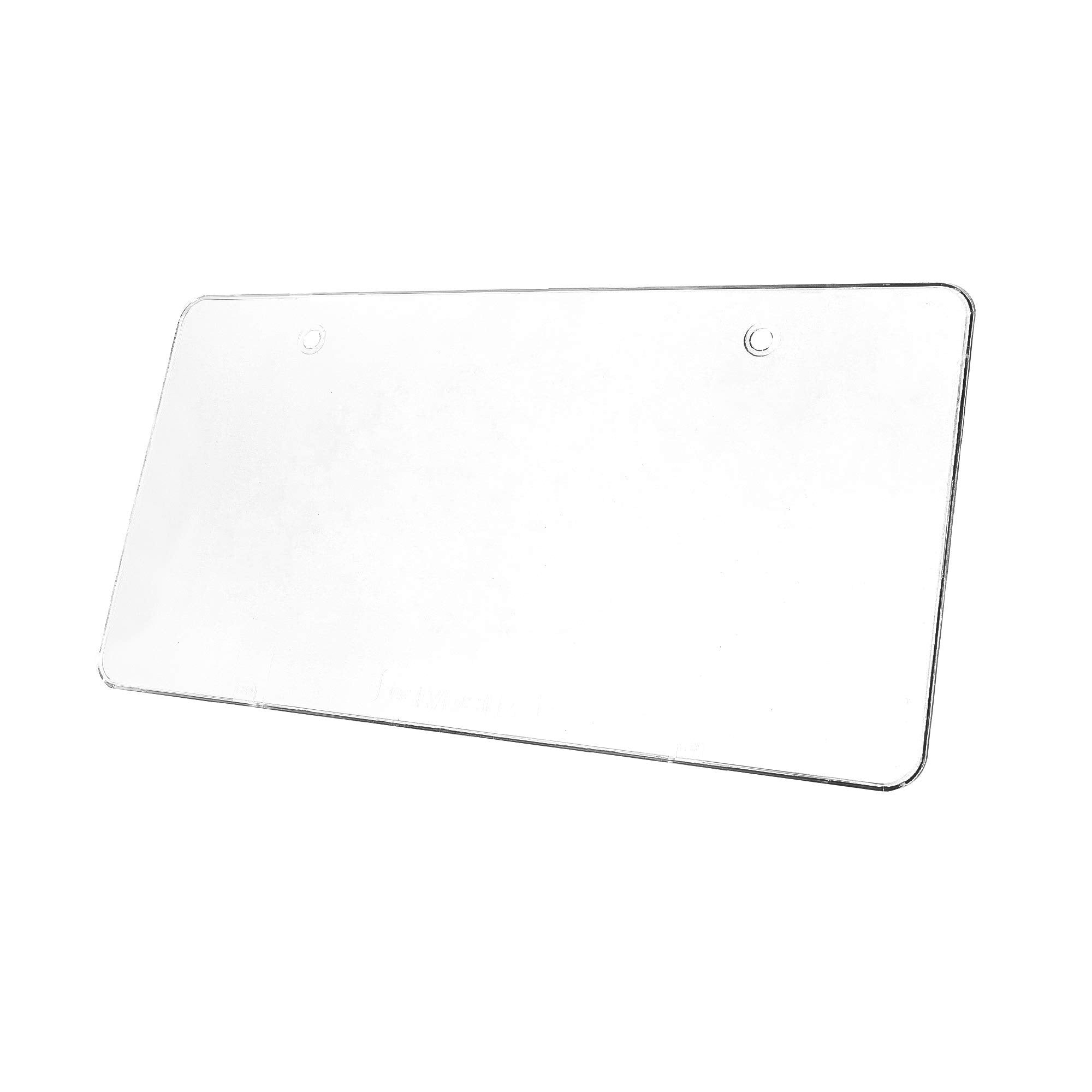 Car License Plates Shields 2 Pack Clear Flat Design Novelty Universal Plate Covers, Unbreakable Frame Covers To Protect Front Back License Plates 2 Holes Patented