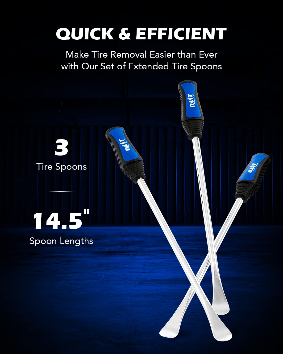 Orion Motor Tech 14.5'' Tire Spoon Kit, 20Pc Tire Changing Tool For Motorcycle Dirt Bike Lawn Tractor Bicycle, Motorcycle Tire C