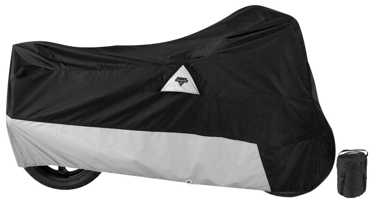 Nelson-Rigg Defender 400 Motorcycle Cover, All-Weather, Waterproof, Vents, Heat Shield, Windshield Liner, Compression Bag, fits 