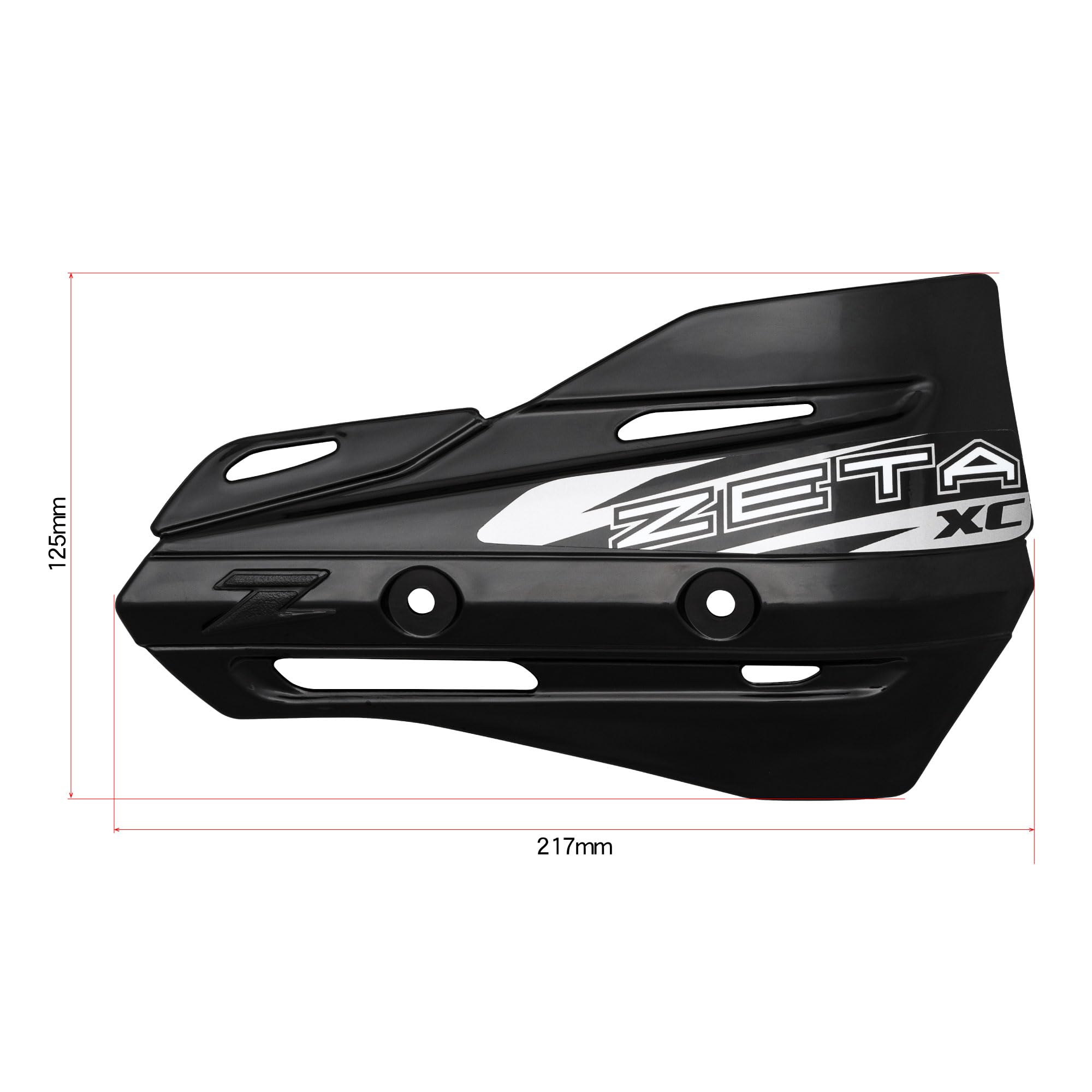 Zeta Xc Protector Black Hand Shields (Pair) For Armor Handguards